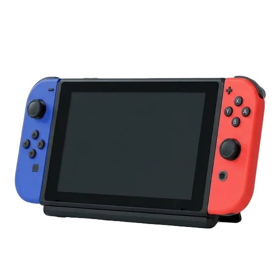 Nintendo Switch with Neon Blue and Neon Red Joy-Con