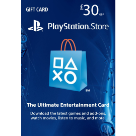 Sony PlayStation Store 30£ PSN Gift Card - PS3/ PS4/ PS Vita UK Region [Digital Code]