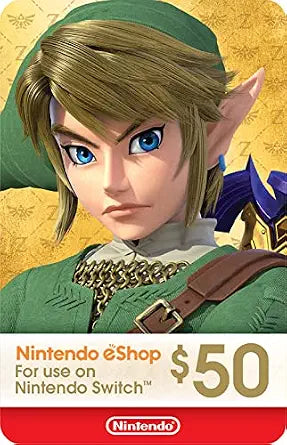 Nintendo eShop 50 USD Gift Card USA [Digital Code]