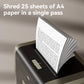 Deli ET099 25-Sheet Heavy-Duty Cross-Cut Paper Shredder