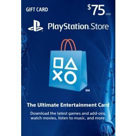 Sony PlayStation Store 75$ PSN Gift Card - PS3/ PS4/ PS Vita USA Region [Digital Code]
