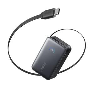 Anker Nano Power Bank 10000mAh 45W with Retractable USB-C Cable - A1638
