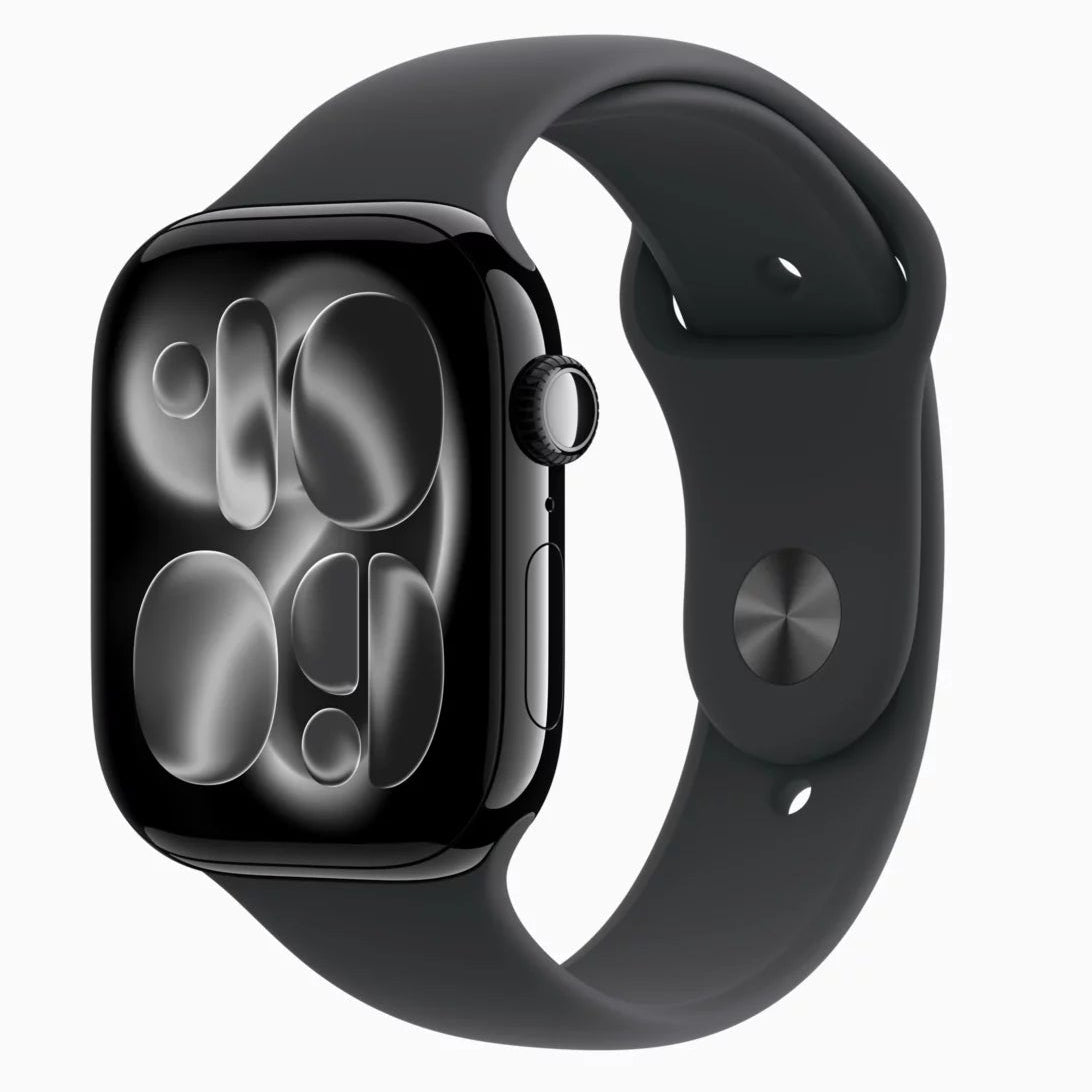Apple Watch Series 11 46mm Jet Black Aluminium Case With Black Sports Band