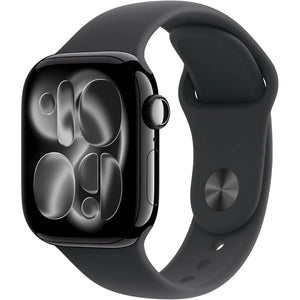 Apple Watch Series 11 42mm Jet Black Aluminium Case With Black Sports Band