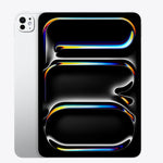 Smartphone with a colorful case on a white background