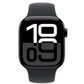 Apple Watch Series 10 42mm – Jet Black Aluminum Case with Black Sports Band