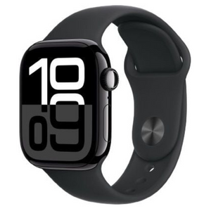 Apple Watch Series 10 46mm – Jet Black Aluminum Case with Black Sports Band