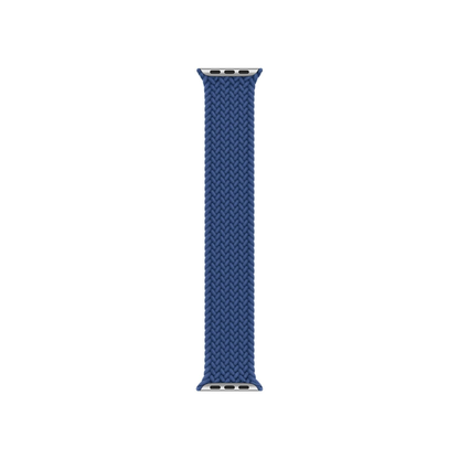 44mm Atlantic Blue Braided Solo Loop – Size 10