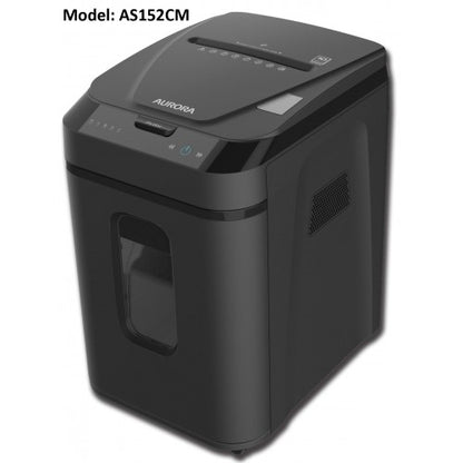 Aurora AS152CM 150-Sheet Auto-Feed Mini Cross-Cut Paper Shredder

