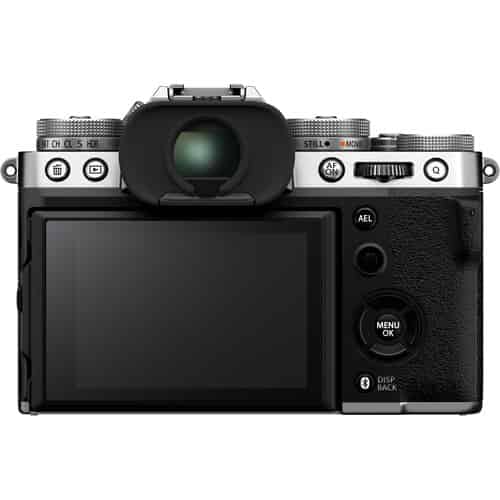 FUJIFILM X-T5 Silver Mirrorless Camera with 18-55mm Lens LCD