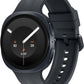 A dark gray smartwatch with a round display and a matching dark gray silicone strap, shown on a plain white background.