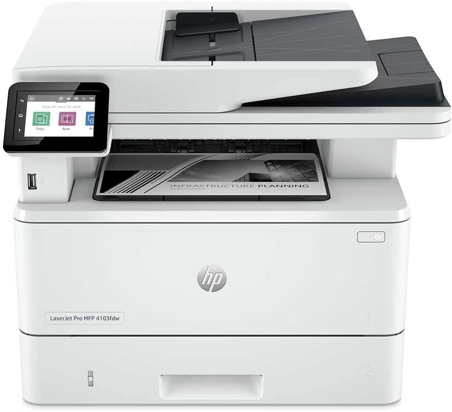 HP LaserJet Pro MFP 4103fdw Wireless Mono Laser Multifunction Printer