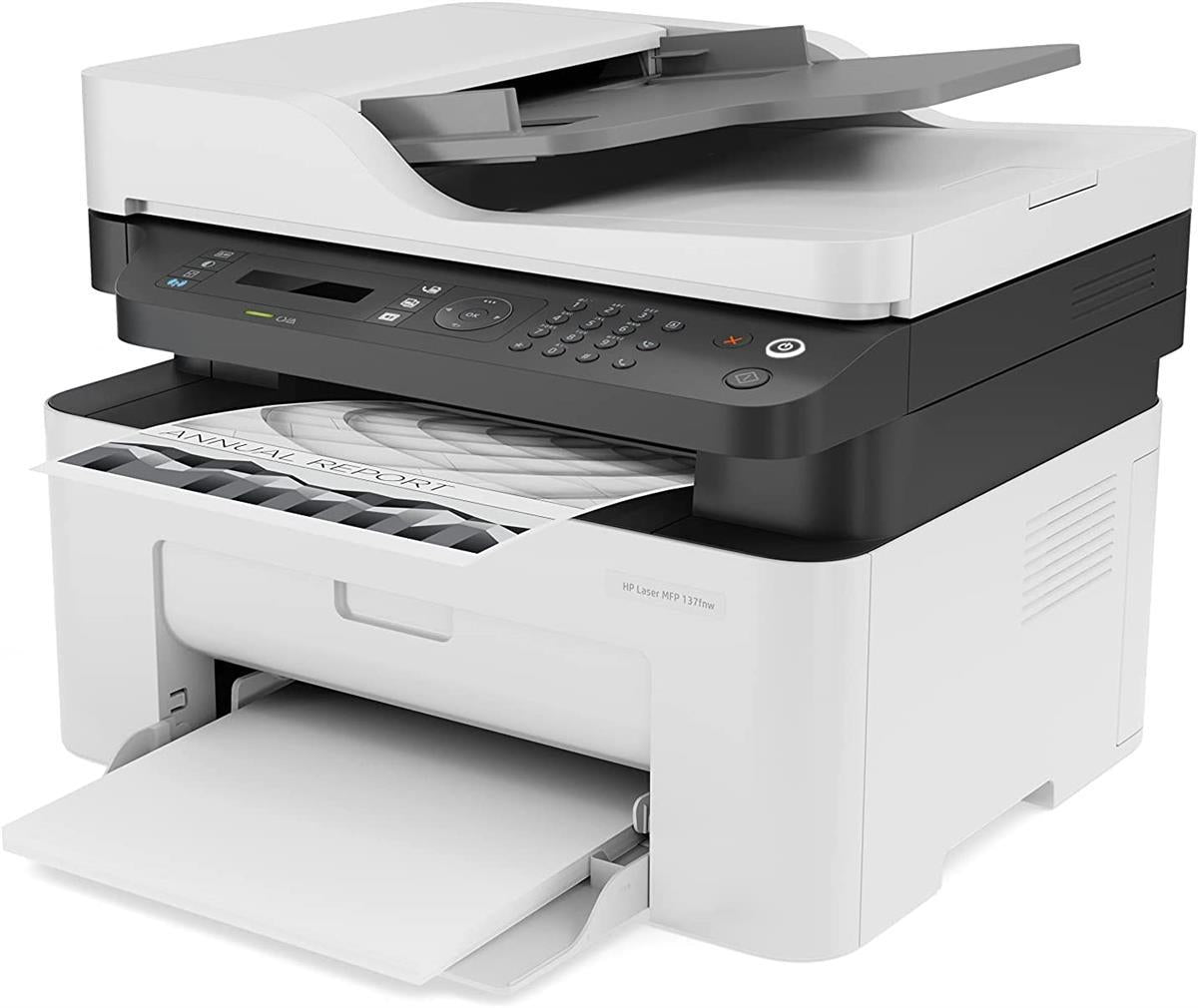 HP Laser MFP 137fnw Wireless Mono Laser Multifunction Printer