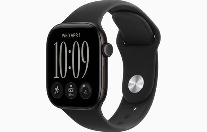 Apple Watch Series 12 GPS 42mm Black Aluminum Case with Black Sport Band