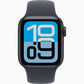 Smartwatch with a digital display on a white background