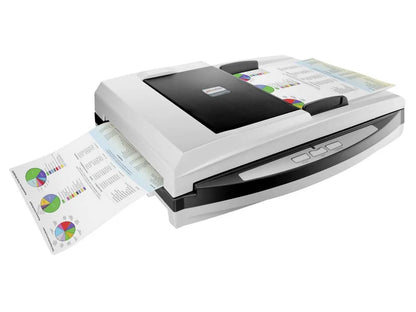 PlusTek SmartOffice PL4080 Flatbed & ADF Document Scanner
