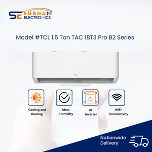 TCL 1.5 Ton TAC 18T3 Pro B2 Series 2026 – T3 Compressor – Wi-Fi – 4D Cooling