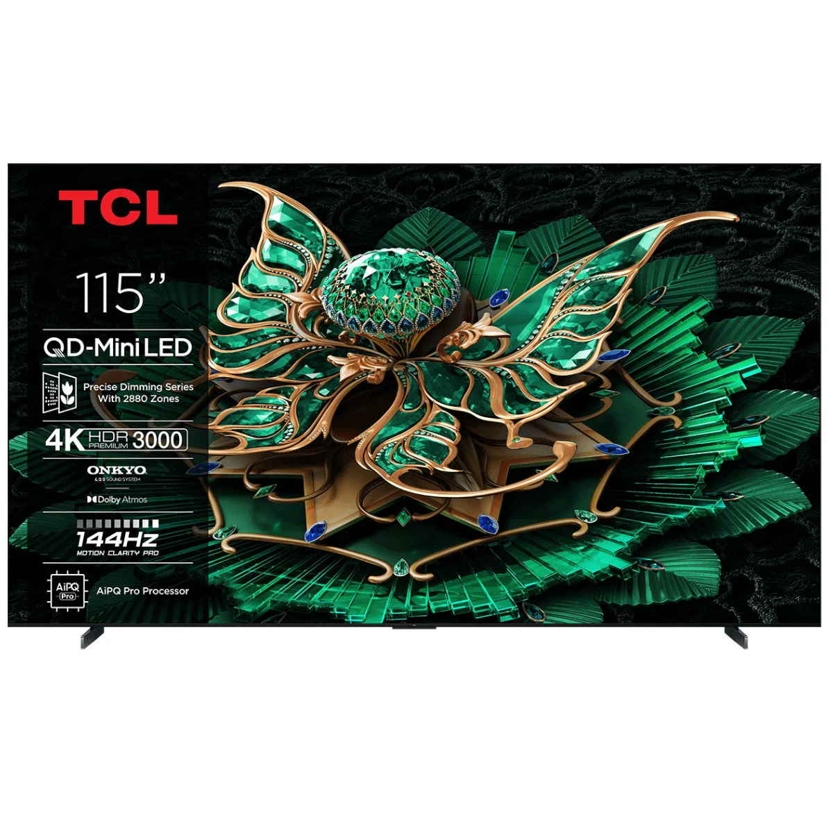 TCL 115C7K 115" Premium QD-Mini LED 4K Google TV – 144Hz
