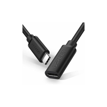 Ugreen USB Type-C 3.1 Male to Female Cable 0.5m (Black)