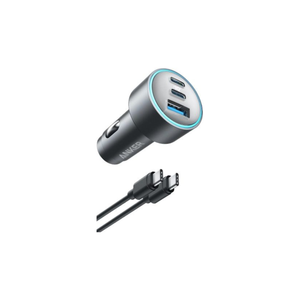 Anker 535 Car Charger 67W (2 USB-C + 1 USB-A) with 1m USB-C Cable – B2731HA1