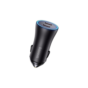 Baseus Golden Contactor Pro 40W Car Charger (2× USB-C) – Gray