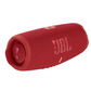 Red JBL speaker on a white background