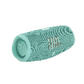 Turquoise textured roller on a white background