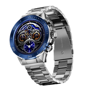 Silver/Blue