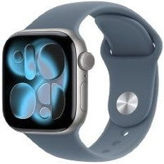 Apple Watch Series 11 42mm Space Gray Aluminium Case With Anchor Blue Sports Band