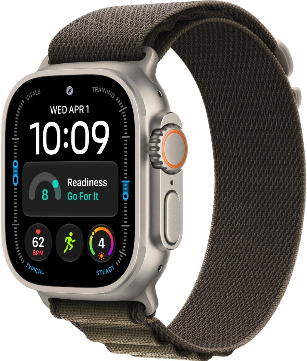 Apple Watch Ultra 4 GPS with Dark Olive Alpine Loop Band