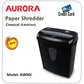 Aurora AS890C 8-Sheet Cross-Cut Paper Shredder