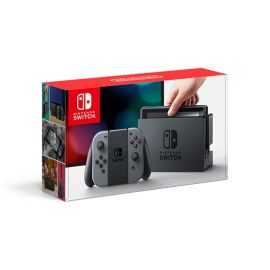 Nintendo Switch with Gray Joy-Con With Extended Battery