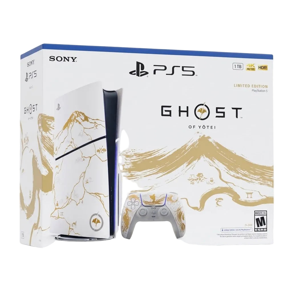PS5 Slim Disc Edition – PS5 Ghost of Yōtei Gold Limited Edition