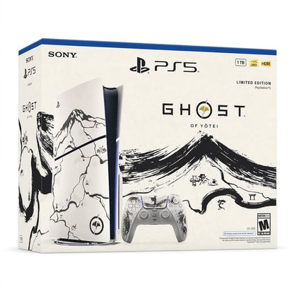 PS5 Slim Disc Edition – PS5 Ghost of Yōtei Black Limited Edition