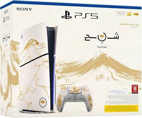 PS5 Slim Disc Edition – PS5 Ghost of Yōtei Gold Limited Edition
