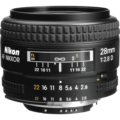 Nikon AF NIKKOR 28mm F/2.8D Lens