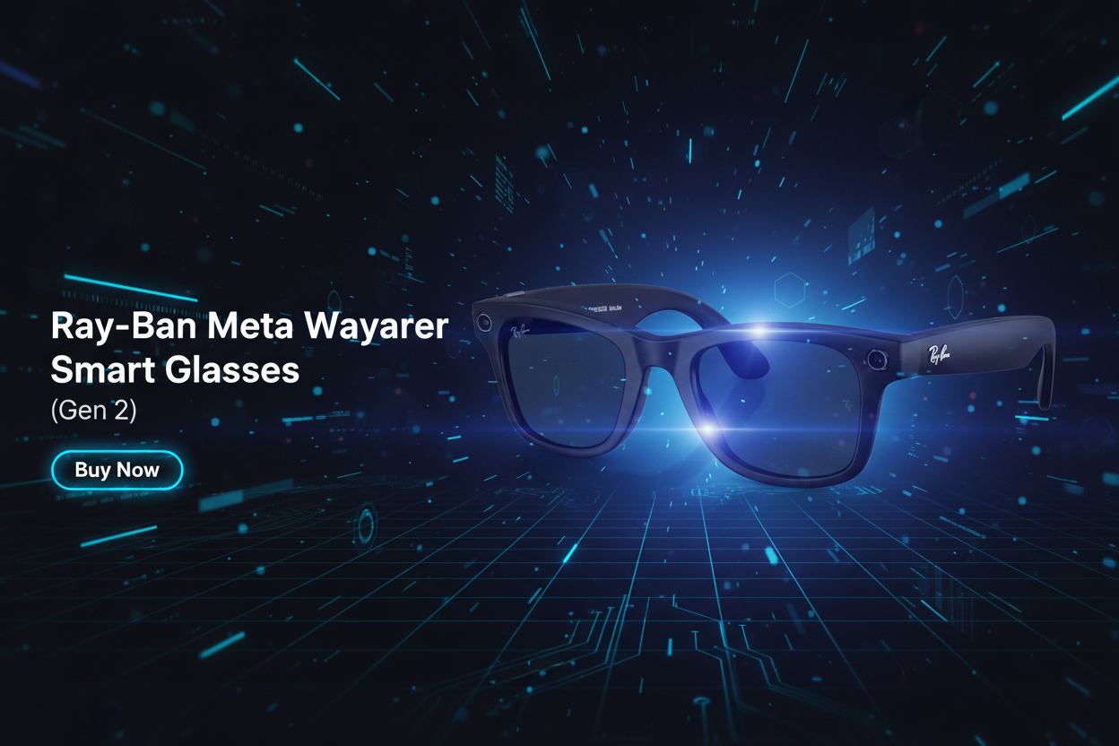 Ray-Ban Meta Wayfarer Smart Glasses - High Tech Banner