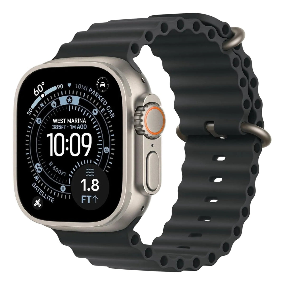 Apple Watch Ultra 3 GPS + Cellular 49mm Natural Titanium Case with Ocean Band